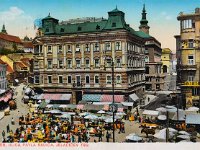 Palača Pongratz, (srušena 1936. godine), Trg bana Jelačića, razglednica oko 1925. godine